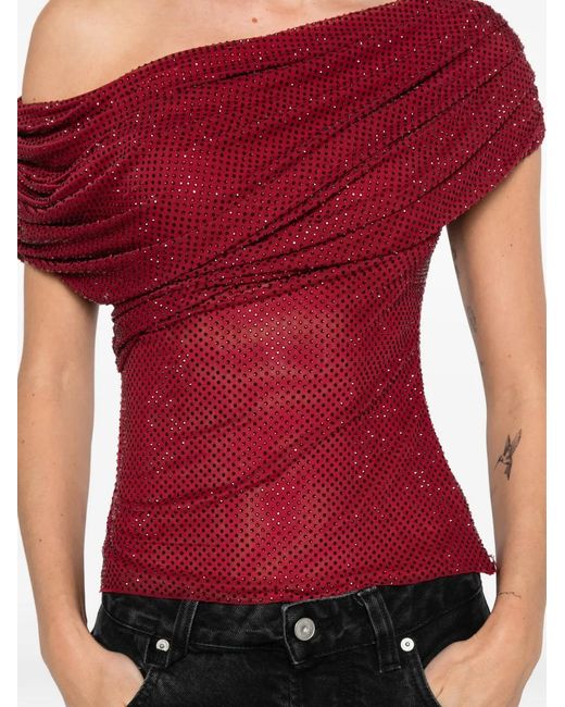 Self-Portrait Blouses in het Red