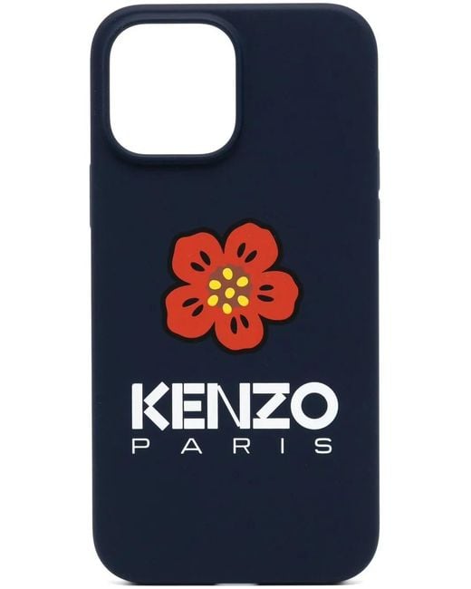 KENZO Blue Logo-Print 13 Max Iphone Case for men