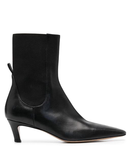 toteme mid heel ankle boots