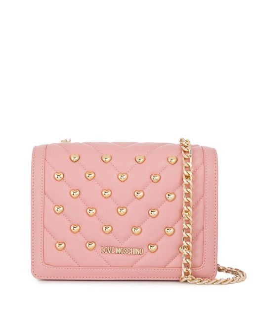 Love Moschino Pink Quilted Crossbody Bag