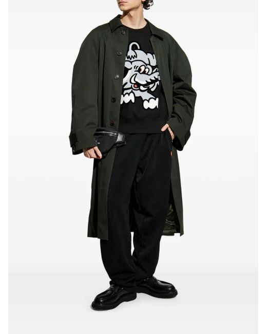 KENZO Black Printed Sweatshirt for men
