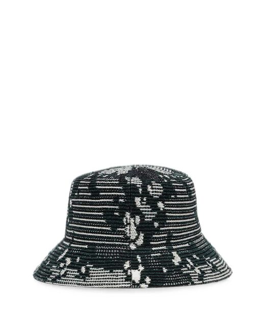 Kangol Green Abstract-Pattern Bucket Hat