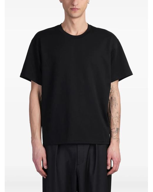Attachment Black Cotton T-Shirt for men