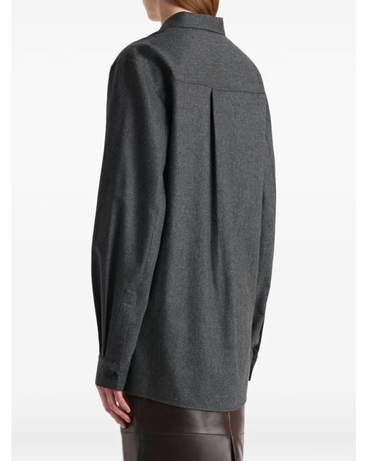 Khaite Gray Wool Shirt