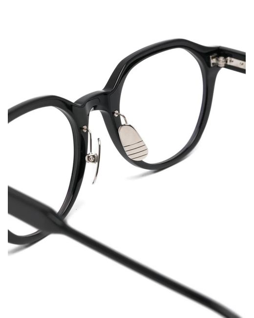 Thom Browne Black Round-Frame Glasses