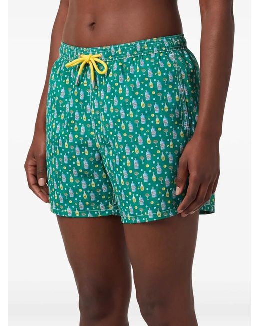 Mc2 Saint Barth Green Lighting Swim Shorts for men