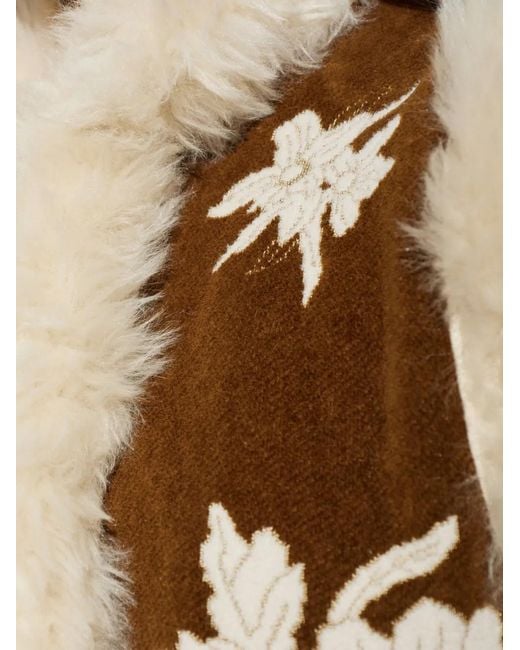 Forte_forte Natural Lotus Botanical-Motif Vest