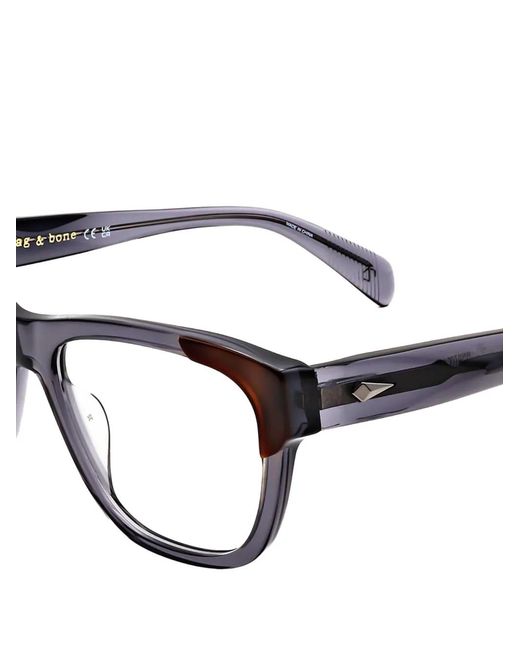 Rag & Bone White Rectangle-Frame Glasses for men