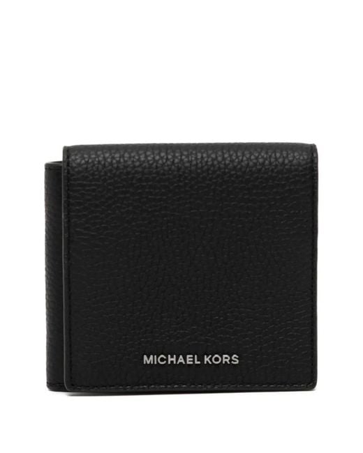 Michael Kors Black Hudson Pebbled Wallet for men