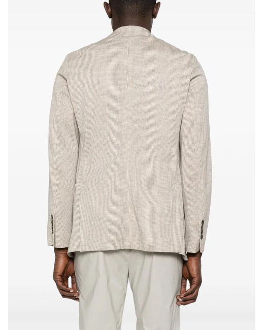Circolo 1901 White Houndstooth Blazer for men