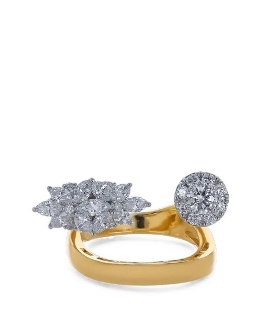 YEPREM Blue Golden Strada Diamond Ring