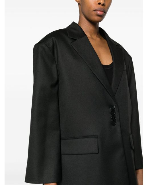 By Malene Birger Ahlicia single-breasted blouse - Black