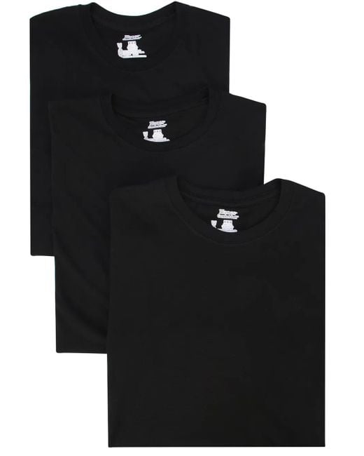Supreme Black Hanes Tagless T-Shirt (Pack Of Three) for men