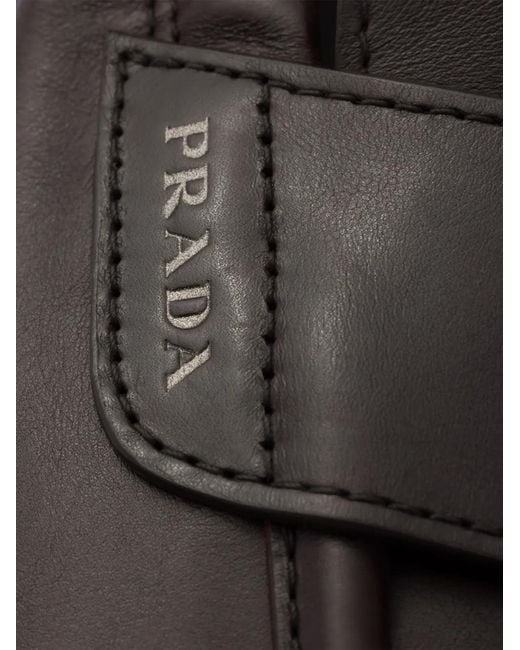 Prada Black Speedrock Leather Loafers for men