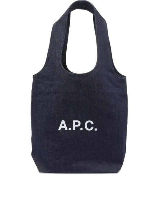 A.P.C. Blue TOTE NINON Small