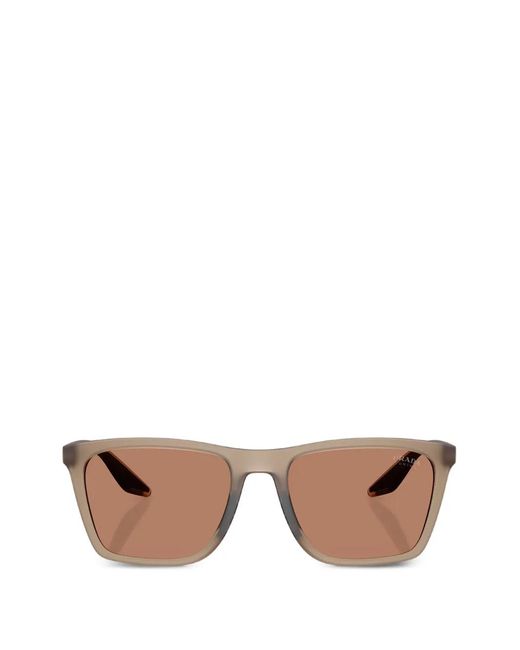 Prada Linea Rossa Pink Square-Frame Sunglasses for men