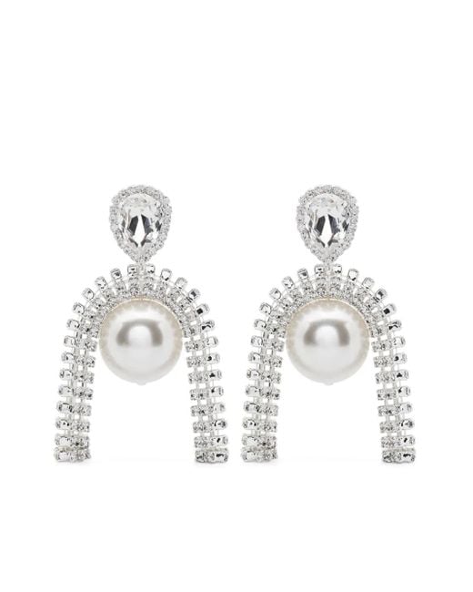 Magda Butrym パール ドロップピアス White