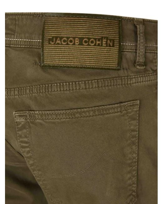 Jacob Cohen Jeans mit Logo-Stickerei in Green für Herren
