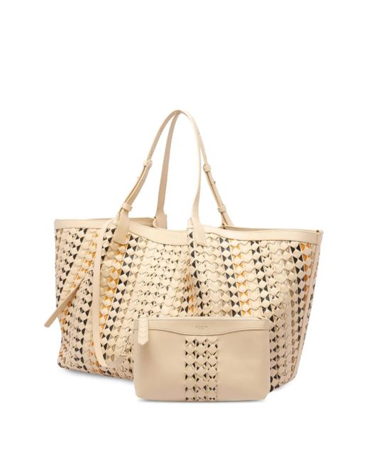 Serapian Natural Mosaico Secret Tote Bag