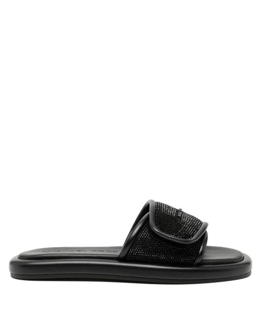 Michael Kors Black Suki Flat Sandals