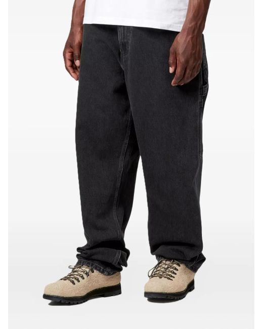 Carhartt Black Back-Pocket Belt-Loops Jeans for men