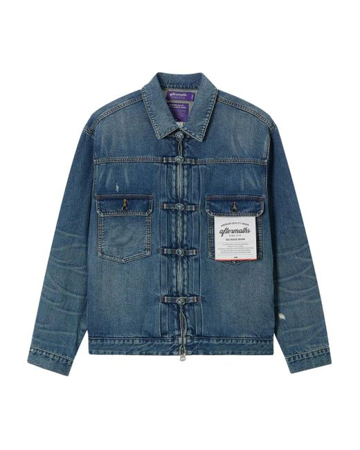 Veste En Jean À Patch Logo AFTERMATHS pour homme en coloris Blue