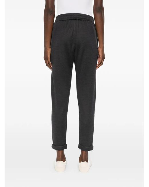 Pantalones De Chándal Lisos Brunello Cucinelli de color Gray