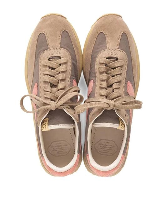 Visvim Brown Fkt Runner Suede Sneakers for men