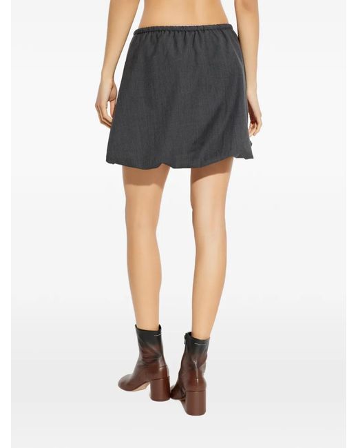 Samsøe & Samsøe Gray Saroko Drawstring Skirt