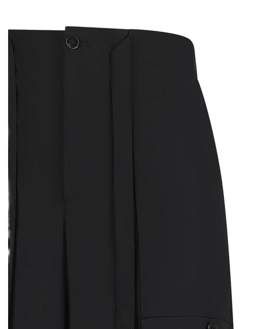 Jil Sander Black Cargo Pants