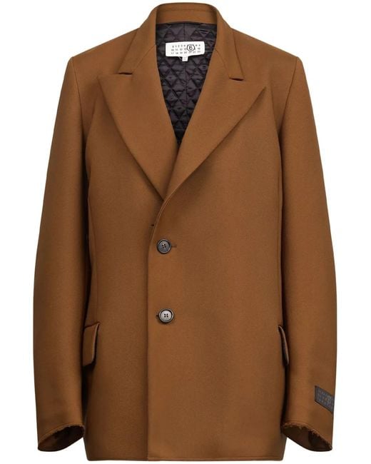 MM6 by Maison Margiela Brown Coats & Jackets