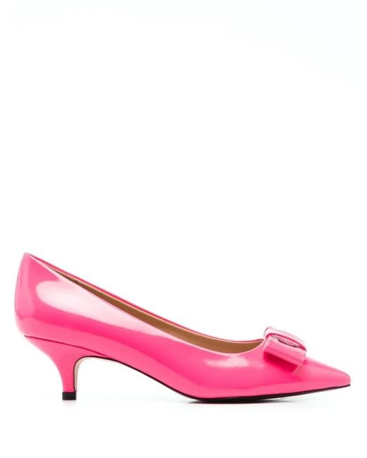 Age of Innocence Pink Jacqueline 50Mm Bow-Embellished Pumps