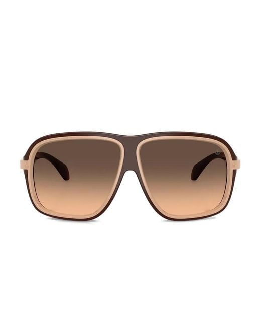 Moncler Pink Two-Tone Pilot-Frame Sunglasses