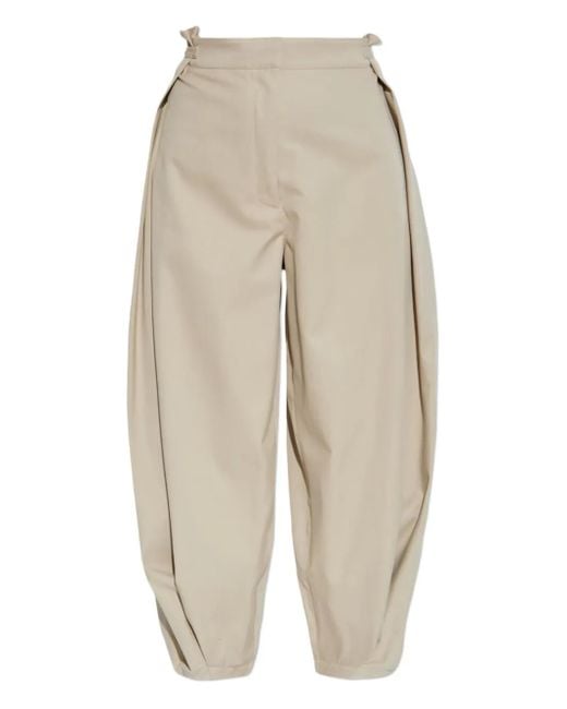 Loewe Geplooide Broek in het Natural