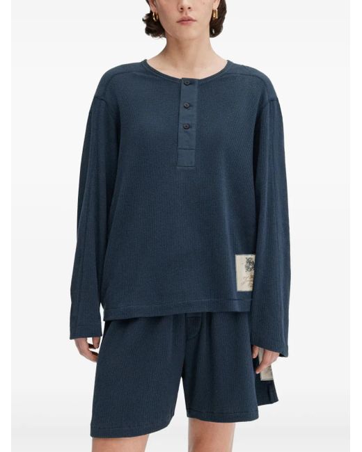 Jacquemus Blue Cotton Playsuit