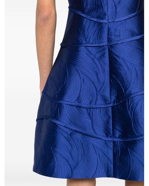 Vestido texturizado sin mangas Giorgio Armani de color Blue