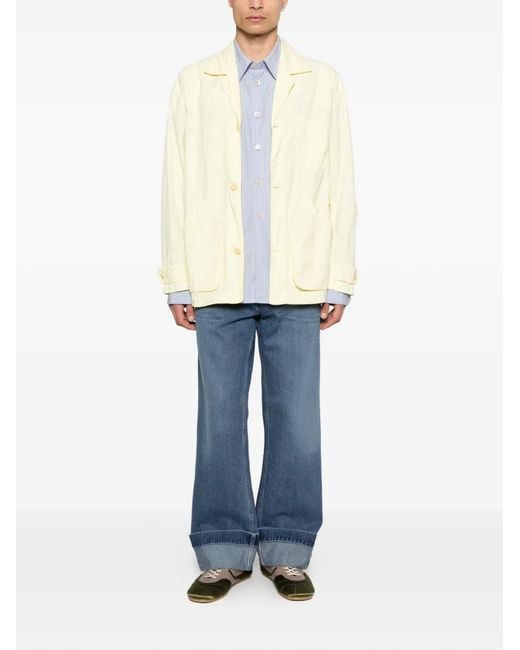 Simone Rocha Blue Cuffed Jeans for men