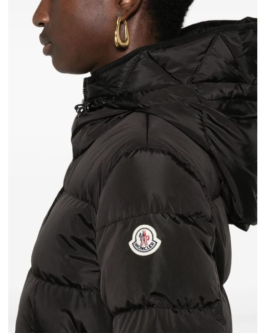 Moncler Avocette Gewatteerde Jas Met Capuchon in het Black