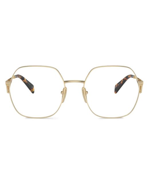 Prada Metallic Round-Frame Glasses
