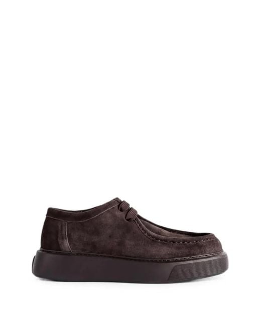 Referenc Brown Fernabee Calf Suede Sneakers for men