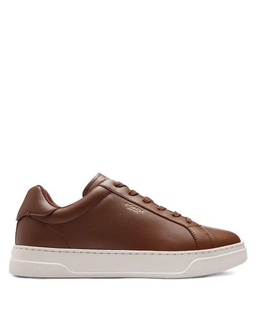 COACH Brown Leather Sneakers for men