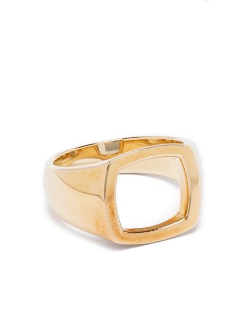 メンズ Tom Wood シグネットリング 9kイエローゴールド Metallic