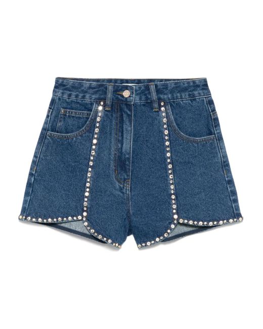 Sandro ラインストーン ショートパンツ Blue