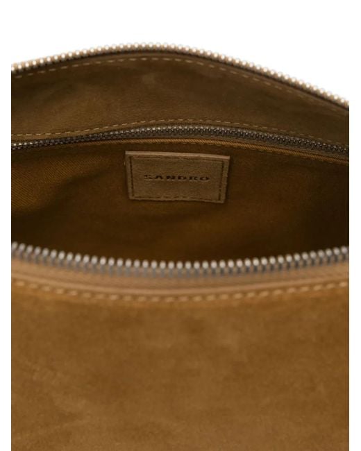Borsa A Spalla di Sandro in Brown da Uomo