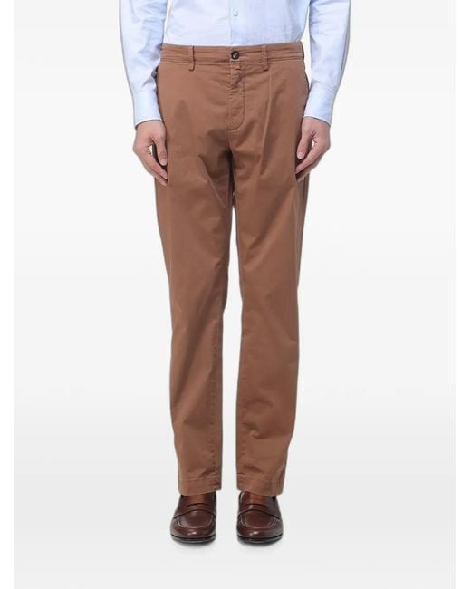 Siviglia Brown Regular Chino Trousers for men