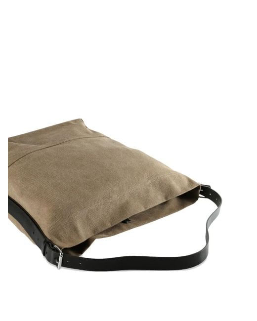 Lemaire Green Canvas Tote Bag for men