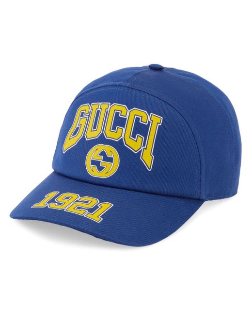Cappello da baseball GG 1921 di Gucci in Blue
