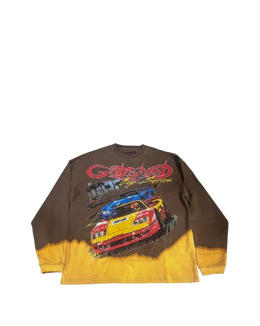 Godspeed Orange Bleached-Effect Sweatshirt for men