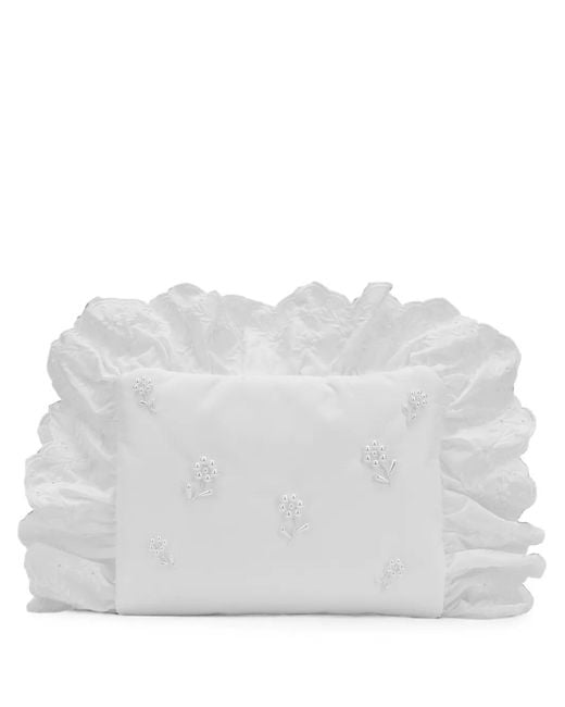 Clutch Con Perle di Simone Rocha in White