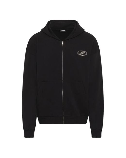 we11done Black Se11Done Zip-Up Hoodie